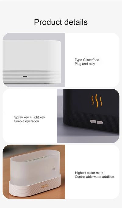 Aroma Diffuser Air Humidifier Cool Mist Maker Fogger Led Essential Oil