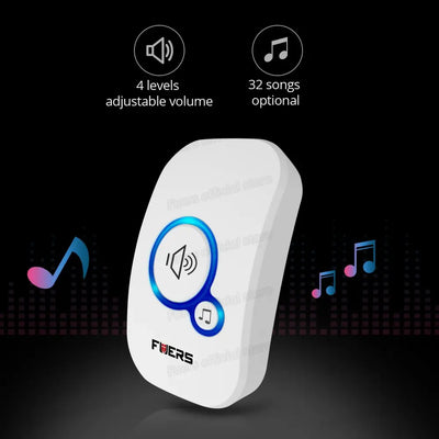 Wireless Doorbell Waterproof Welcome Chime Home Door Bell