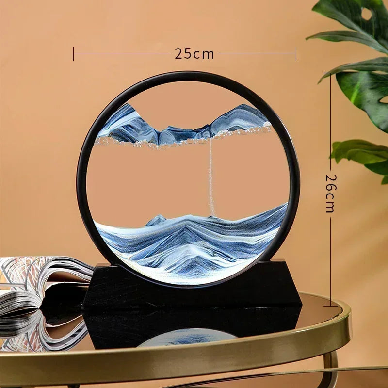 Sandscape Hourglass Craft Flowing Sand Painting Office Home Decor