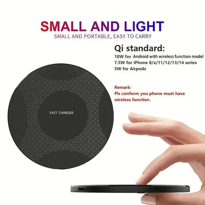 Wireless Charger Pad Stand Desktop Fast Charging Dock Station