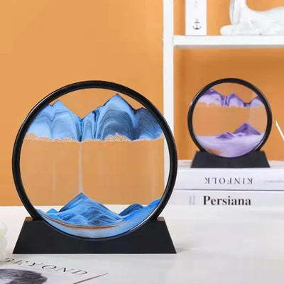 Sandscape Hourglass Craft Flowing Sand Painting Office Home Decor