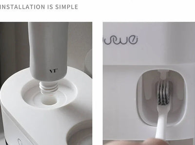 Automatic Squeezer Toothpaste Dispenser Magnetic Holder