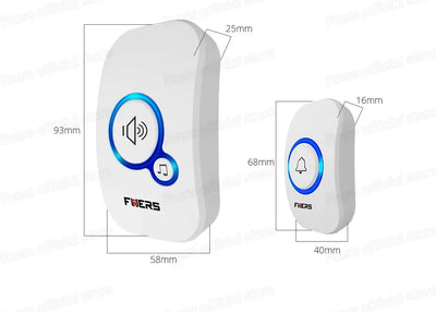 Wireless Doorbell Waterproof Welcome Chime Home Door Bell