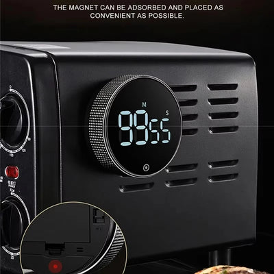 Magnetic Digital Timers Manual Countdown Kitchen Timer Clock