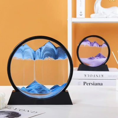Sandscape Hourglass Craft Flowing Sand Painting Office Home Decor