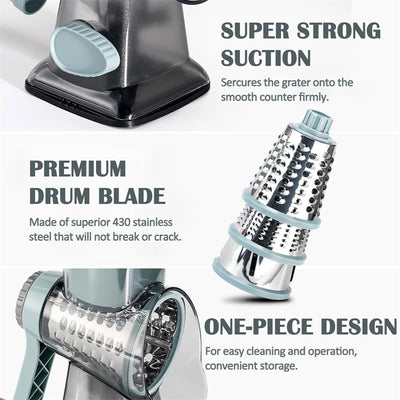 Cheese Grater Versatile Manual Vegetable Slicer Peanut Nuts Grinder