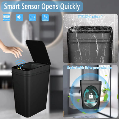 Automatic Garbage Can Slim Motion Sensor Smart Trash Bin