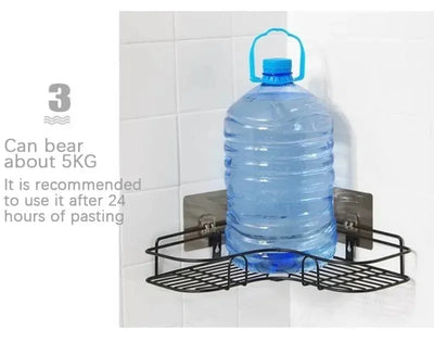 Toilet Storage Rack Bathroom Shelf No-Drill Corner Shelf Shower