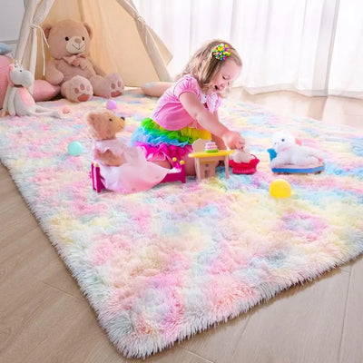 Living Room Sofa Floor Cushions  Modern Soft Fluffy Home Rug