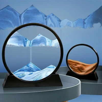 Sandscape Hourglass Craft Flowing Sand Painting Office Home Decor