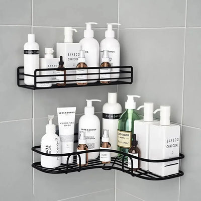 Toilet Storage Rack Bathroom Shelf No-Drill Corner Shelf Shower