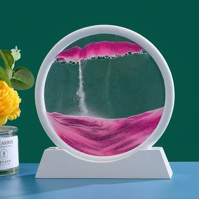 Sandscape Hourglass Craft Flowing Sand Painting Office Home Decor