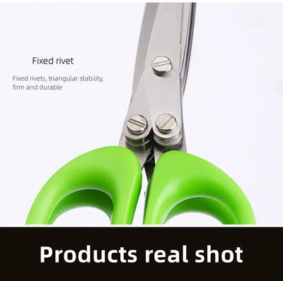 Stainless Steel Kitchen Scissors for Pepper Scallion Laver Cutting Tool