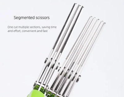 Stainless Steel Kitchen Scissors for Pepper Scallion Laver Cutting Tool