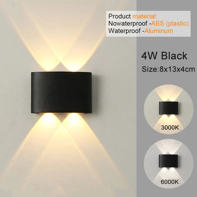 LED Wall Sconces Modern Indoor Outdoor Lamp for Living Room