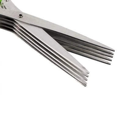 Stainless Steel Kitchen Scissors for Pepper Scallion Laver Cutting Tool