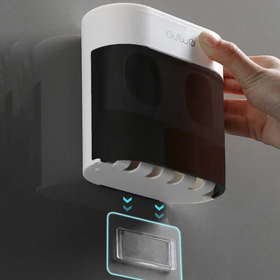 Automatic Squeezer Toothpaste Dispenser Magnetic Holder