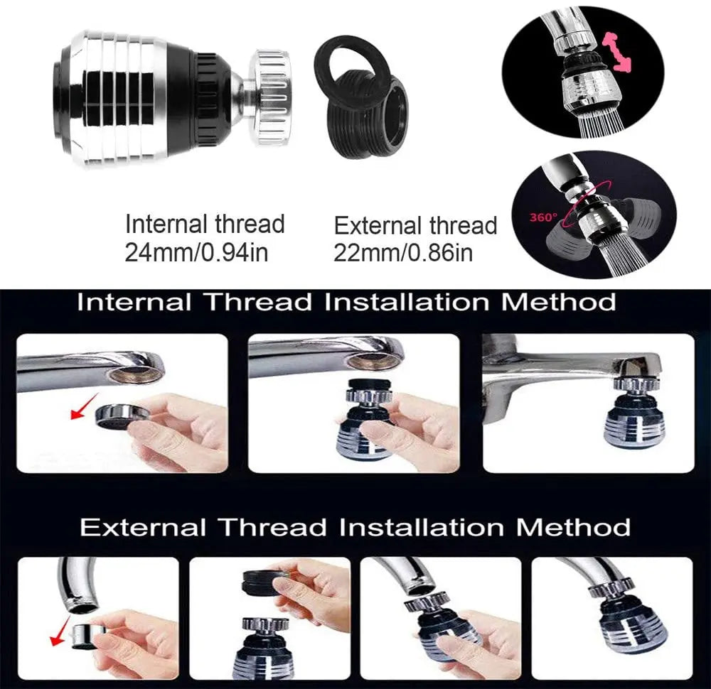 Kitchen Gadgets High Pressure Faucet Extender Water Saving Bathroom