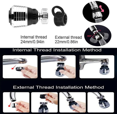 Kitchen Gadgets High Pressure Faucet Extender Water Saving Bathroom