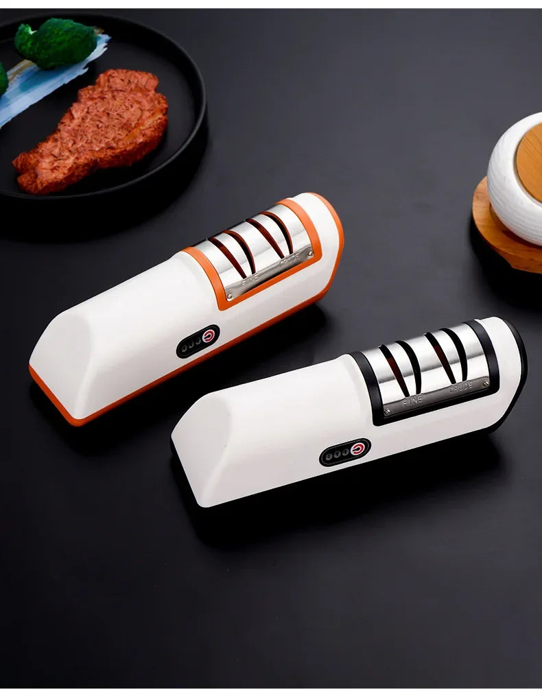 Kitchen Sharpener Automatic Professional Gears Electric Knife