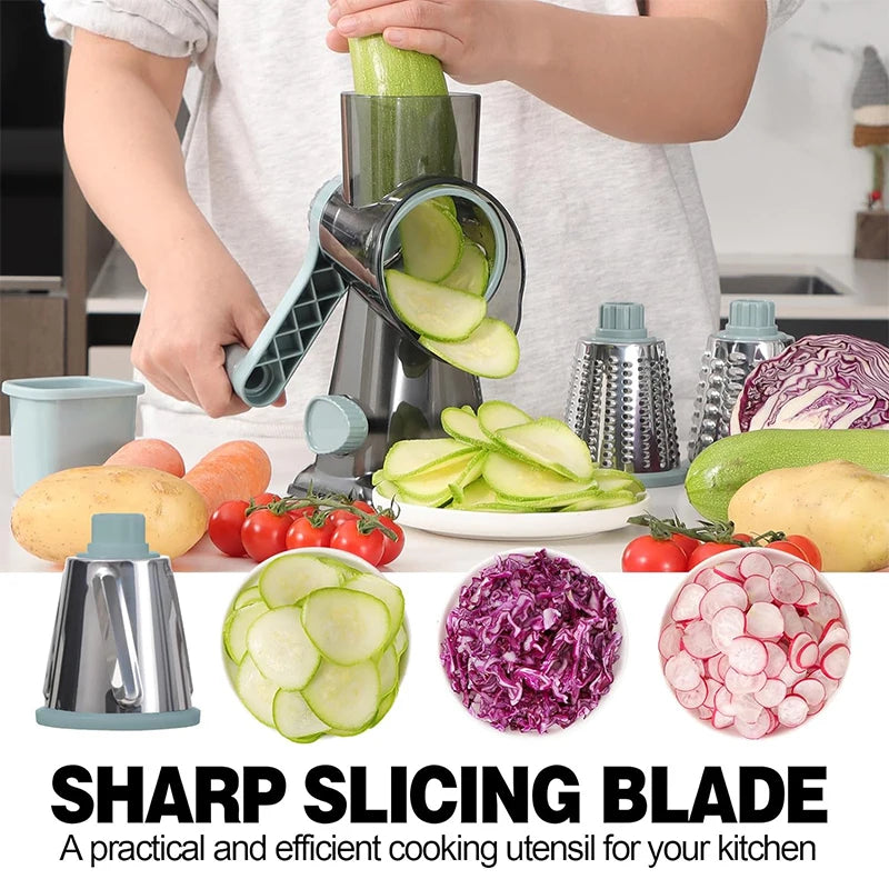 Cheese Grater Versatile Manual Vegetable Slicer Peanut Nuts Grinder