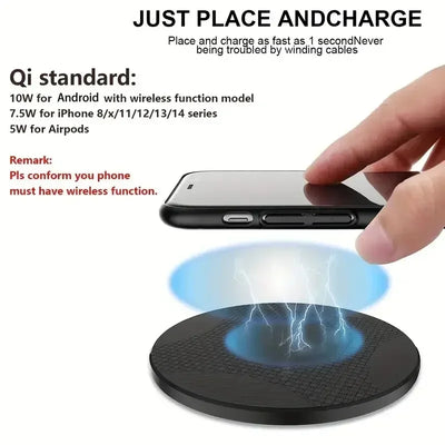Wireless Charger Pad Stand Desktop Fast Charging Dock Station