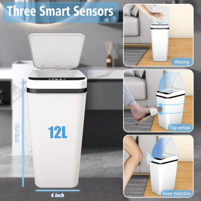 Automatic Garbage Can Slim Motion Sensor Smart Trash Bin