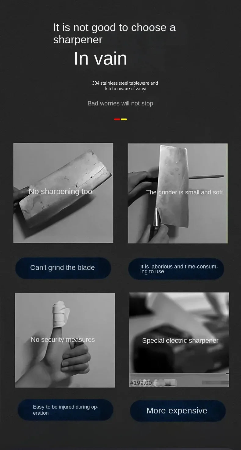 Kitchen Sharpener Automatic Professional Gears Electric Knife