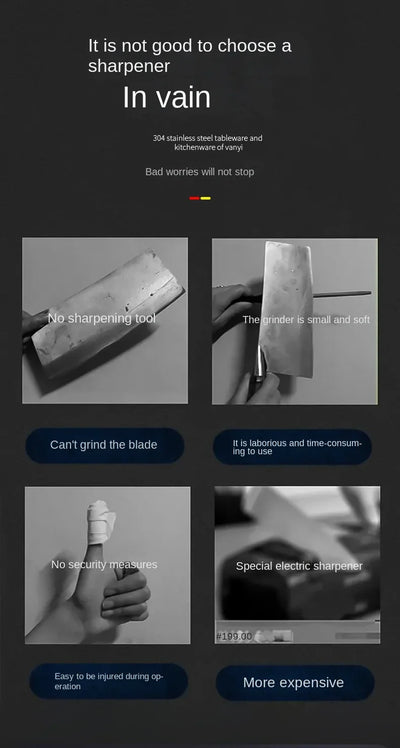 Kitchen Sharpener Automatic Professional Gears Electric Knife