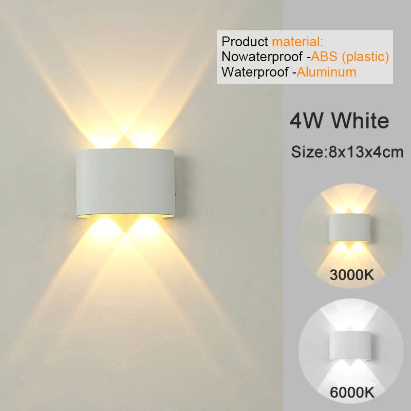 LED Wall Sconces Modern Indoor Outdoor Lamp for Living Room
