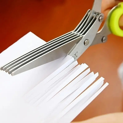 Stainless Steel Kitchen Scissors for Pepper Scallion Laver Cutting Tool