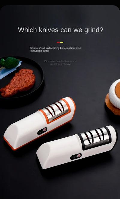 Kitchen Sharpener Automatic Professional Gears Electric Knife