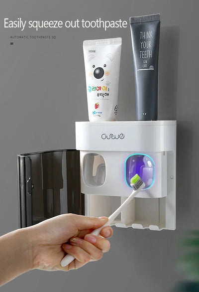 Automatic Squeezer Toothpaste Dispenser Magnetic Holder