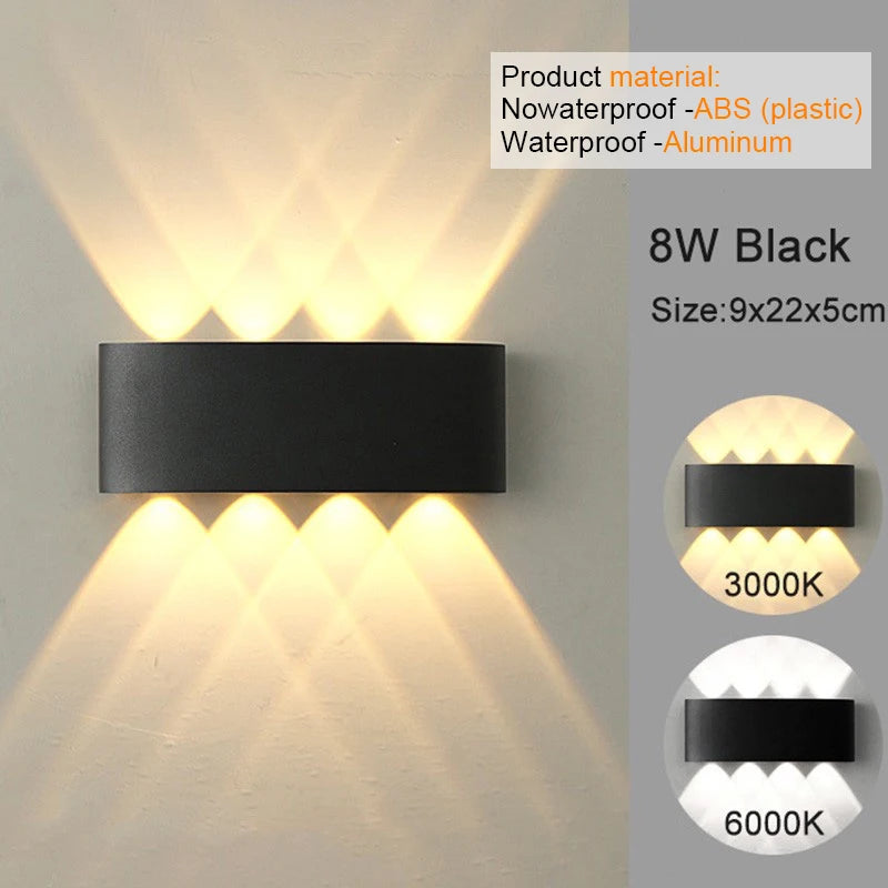 LED Wall Sconces Modern Indoor Outdoor Lamp for Living Room