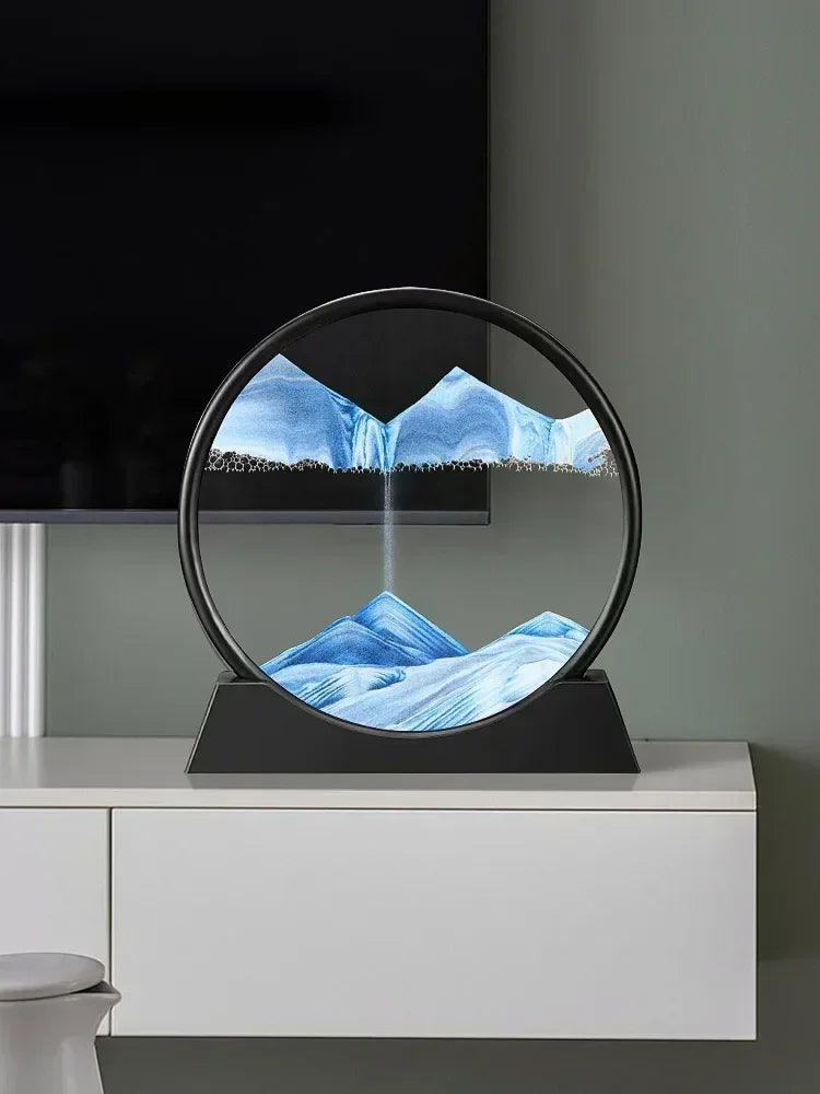 Sandscape Hourglass Craft Flowing Sand Painting Office Home Decor