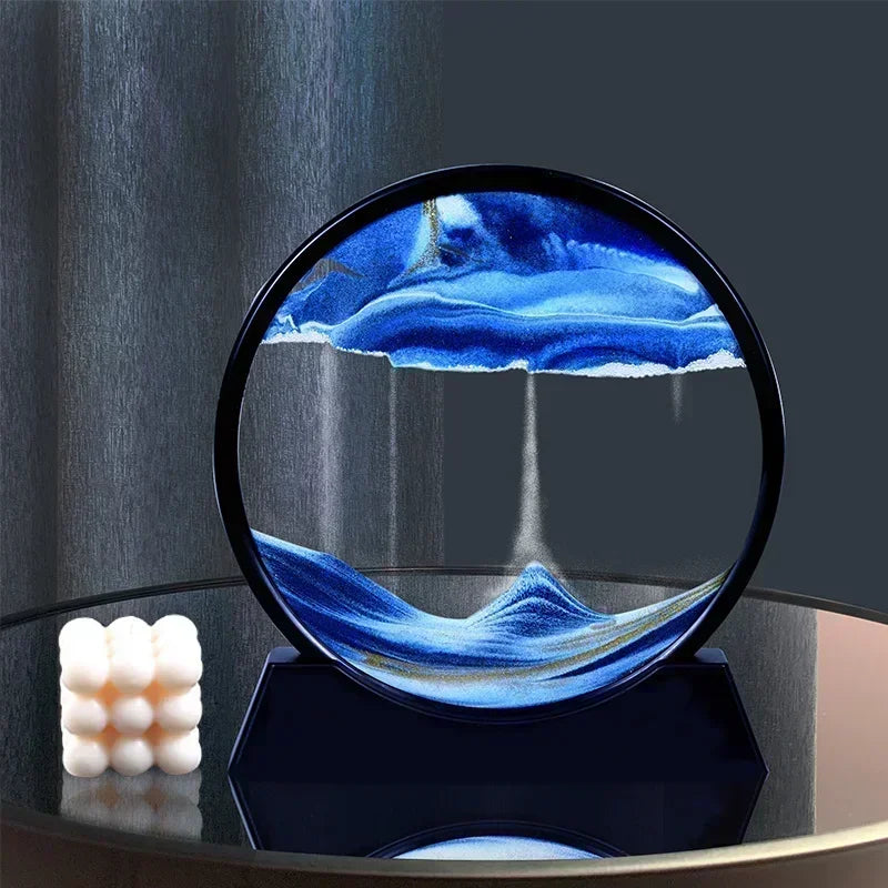 Sandscape Hourglass Craft Flowing Sand Painting Office Home Decor