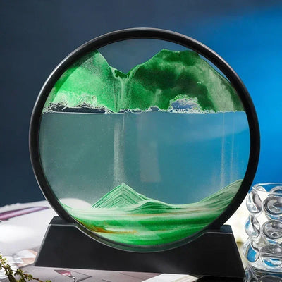 Sandscape Hourglass Craft Flowing Sand Painting Office Home Decor