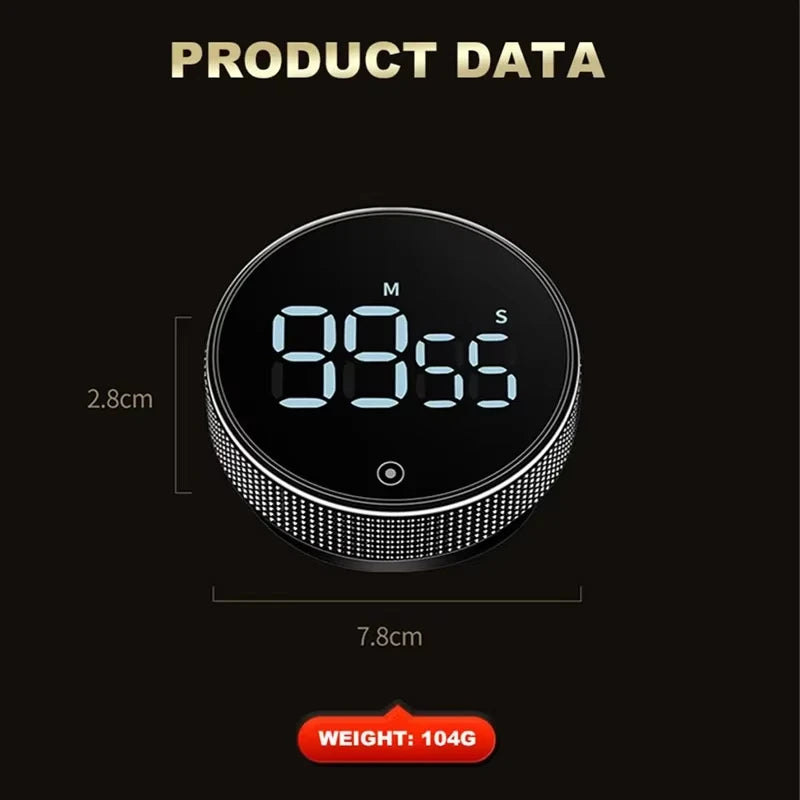 Magnetic Digital Timers Manual Countdown Kitchen Timer Clock
