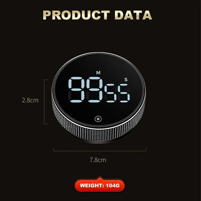 Magnetic Digital Timers Manual Countdown Kitchen Timer Clock