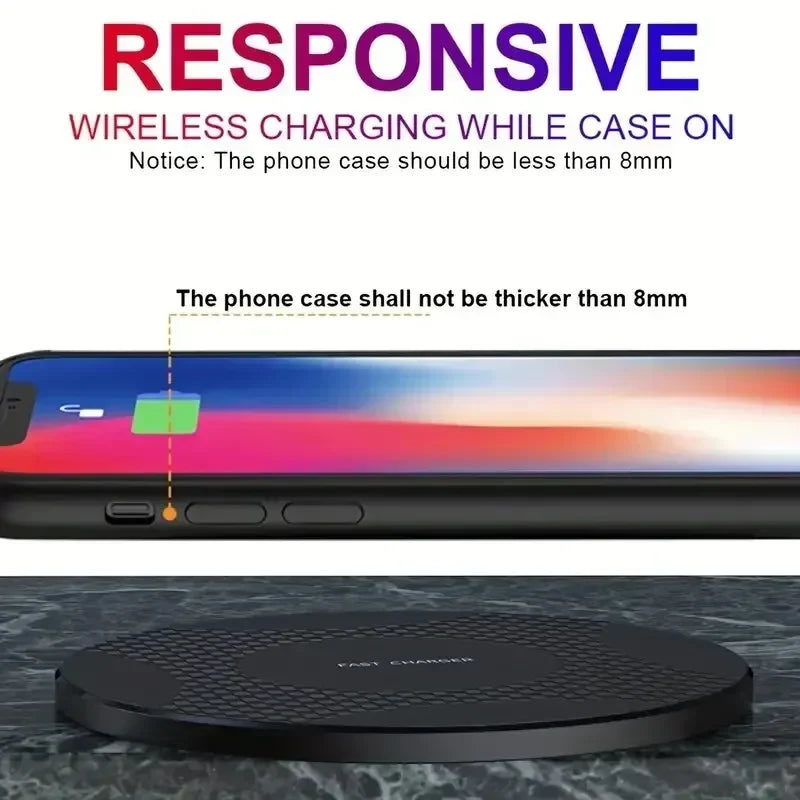 Wireless Charger Pad Stand Desktop Fast Charging Dock Station