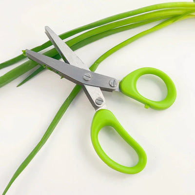 Stainless Steel Kitchen Scissors for Pepper Scallion Laver Cutting Tool