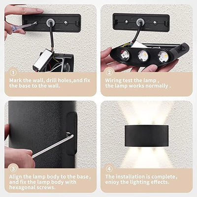 LED Wall Sconces Modern Indoor Outdoor Lamp for Living Room