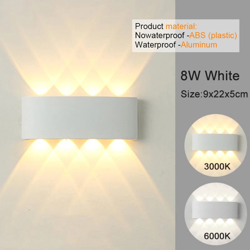 LED Wall Sconces Modern Indoor Outdoor Lamp for Living Room