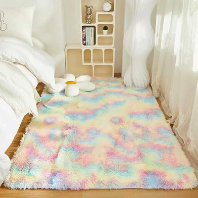 Living Room Sofa Floor Cushions  Modern Soft Fluffy Home Rug