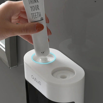 Automatic Squeezer Toothpaste Dispenser Magnetic Holder