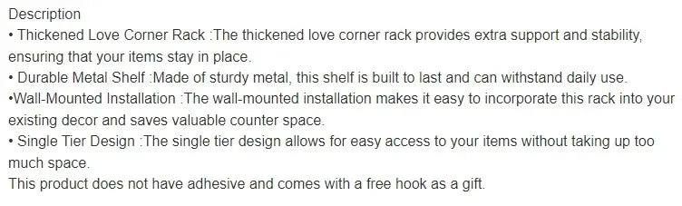 Toilet Storage Rack Bathroom Shelf No-Drill Corner Shelf Shower