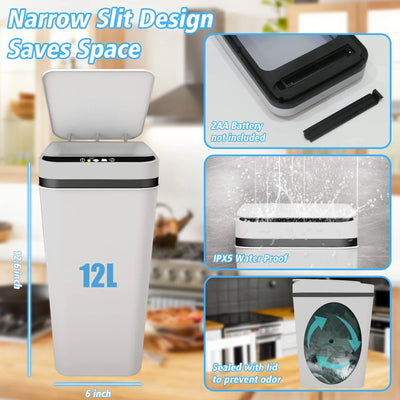 Automatic Garbage Can Slim Motion Sensor Smart Trash Bin
