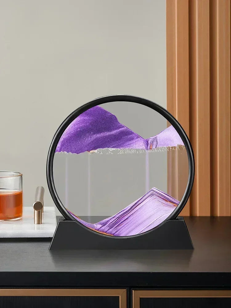 Sandscape Hourglass Craft Flowing Sand Painting Office Home Decor