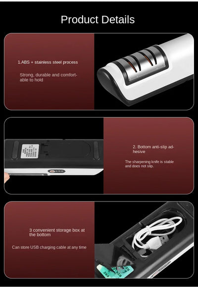 Kitchen Sharpener Automatic Professional Gears Electric Knife