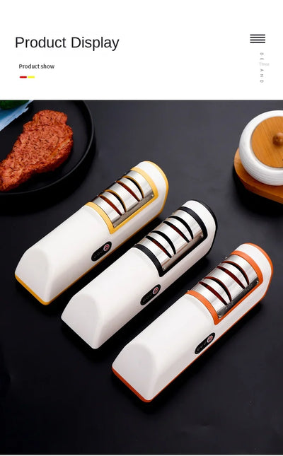 Kitchen Sharpener Automatic Professional Gears Electric Knife